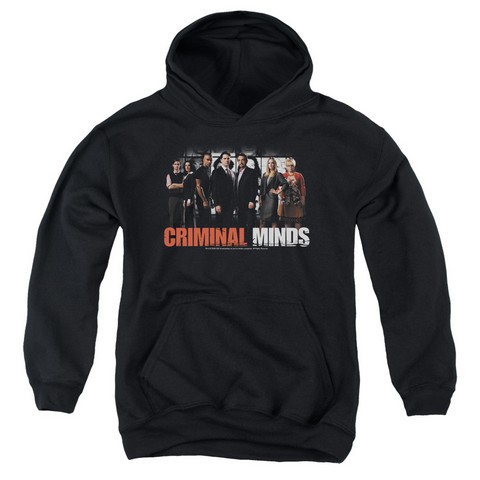 Criminal Minds-The Brain Trust - Youth Pull-Over Hoodie - Black- Medium -  Trevco, CBS255-YFTH-2