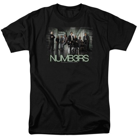 Numb3Rs-Numbers Cast - Black- Small
