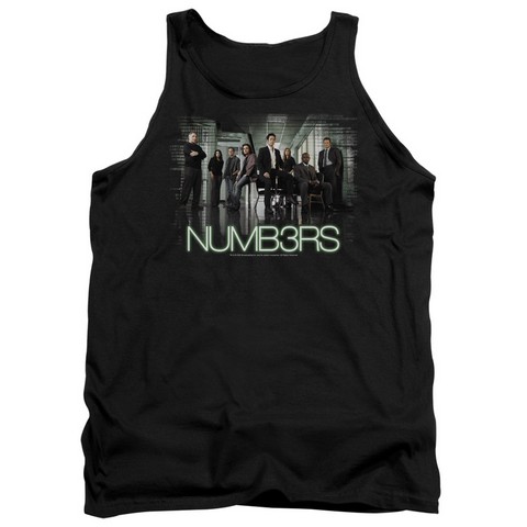 Numb3Rs-Numbers Cast - Adult Tank Top - Black- Large