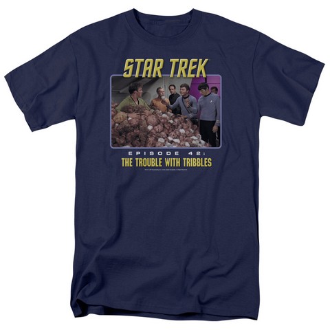 St-Original-The Trouble With Tribbles - Navy- Small