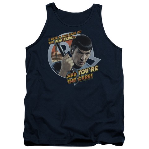 Star Trek-Pon Far - Adult Tank Top - Navy- 2X