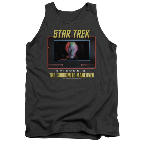 St Original-The Corbomite Maneuver - Adult Tank Top - Charcoal- Medium
