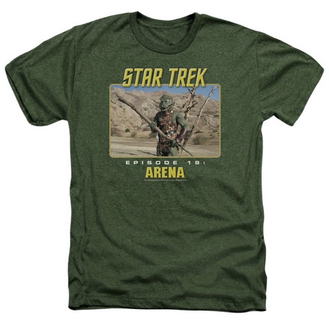 St Original-Arena - Adult Heather Tee - Military Green- Medium