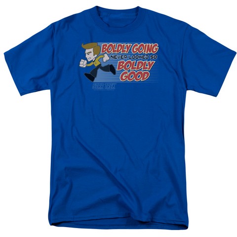 Quogs-Boldly Good - Short Sleeve Adult 18-1 Tee - Royal- Small