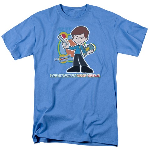 Quogs-Check Your Vitals - Short Sleeve Adult 18-1 Tee - Carolina Blue- Small
