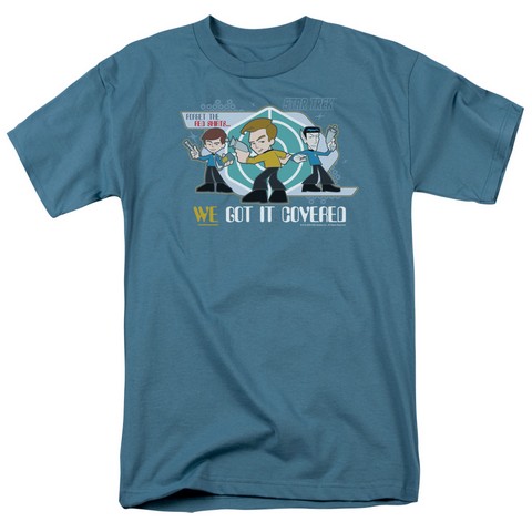 Quogs-We Got It Covered - Short Sleeve Adult 18-1 Tee - Slate- Small