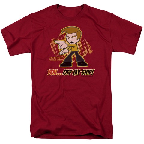 Quogs-Off My Ship - Short Sleeve Adult 18-1 Tee - Cardinal- Medium