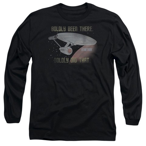 Star Trek-Boldly Did That - Long Sleeve Adult 18-1 Tee - Black- Extra Large