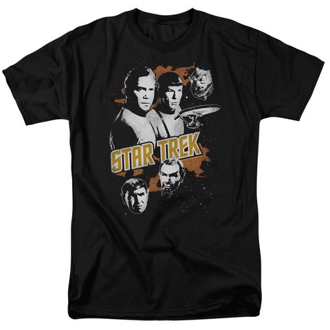 Star Trek-Graphic Good Vs Evil - Short Sleeve Adult 18-1 Tee - Black- Medium