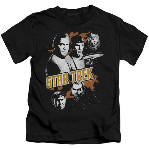 Star Trek-Graphic Good Vs Evil - Short Sleeve Juvenile 18-1 Tee - Black- Large 7
