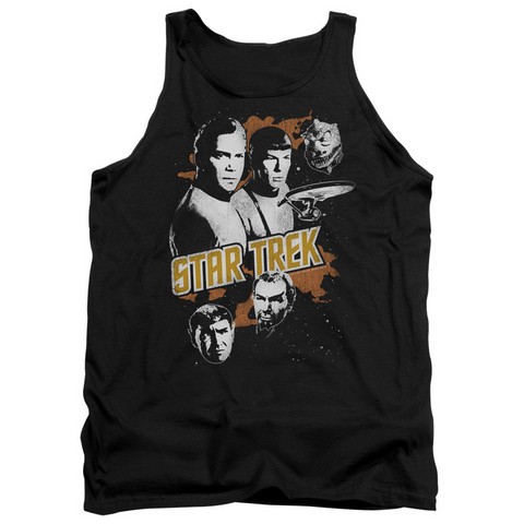 Star Trek-Graphic Good Vs Evil - Adult Tank Top - Black- Extra Large