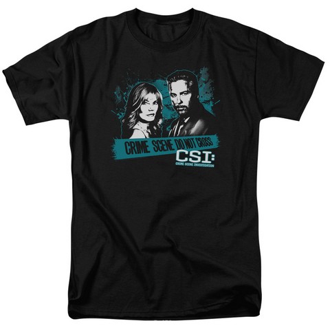 Csi-Cross The Line - Short Sleeve Adult 18-1 Tee - Black- Medium