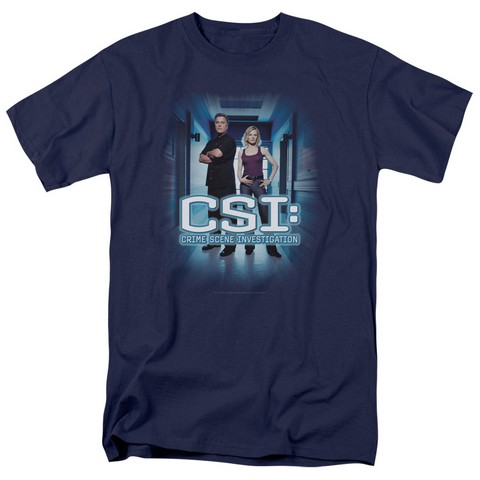 Csi-Serious Business - Short Sleeve Adult 18-1 Tee - Navy- Medium