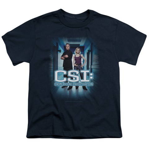 Csi-Serious Business - Short Sleeve Youth 18-1 Tee - Navy- Medium