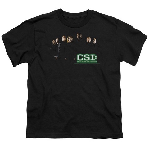 Csi-Shadow Cast - Short Sleeve Youth 18-1 Tee - Black- Extra Large