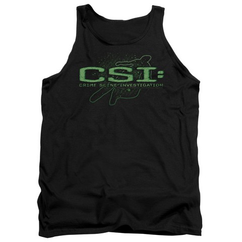 Csi-Sketchy Shadow - Adult Tank Top - Black- Large