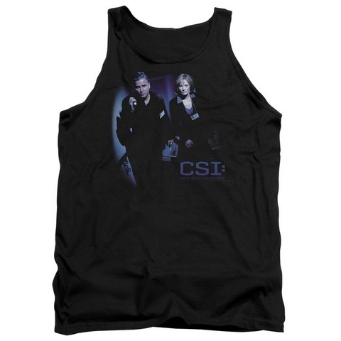 Csi-At The Scene - Adult Tank Top - Black- Medium