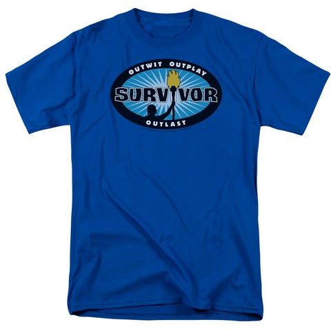 Survivor-Blue Burst 18-1 Tee - Royal Blue- Extra Large