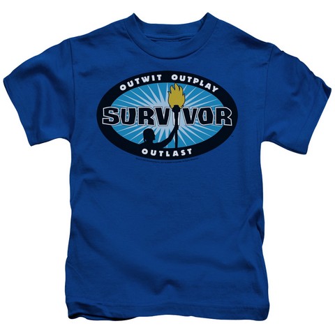 Survivor-Blue Burst - Short Sleeve Juvenile 18-1 Tee - Royal Blue- Large 7
