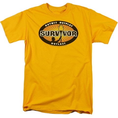 Survivor-Gold Burst - Short Sleeve Adult 18-1 Tee - Gold- Medium