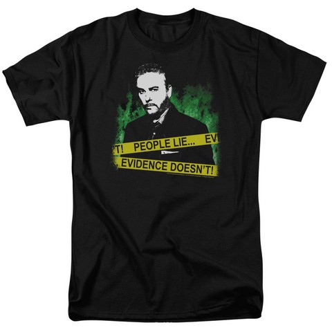 Csi-People Lie - Short Sleeve Adult 18-1 Tee - Black- 2X