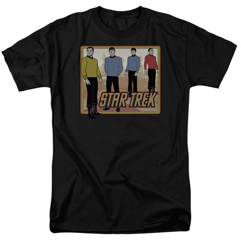 Star Trek-Classic - Short Sleeve Adult 18-1 Tee - Black- Small