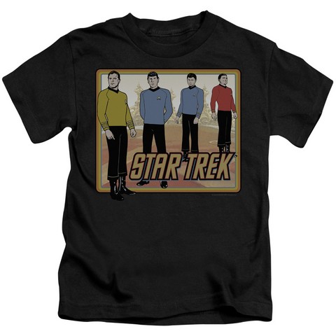 Star Trek-Classic - Short Sleeve Juvenile 18-1 Tee - Black- Small 4