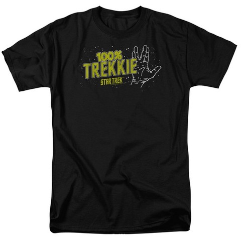 Star Trek-Trekkie 18-1 Tee - Black- Small