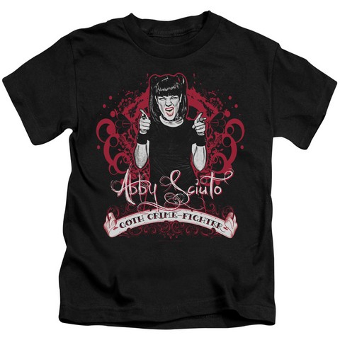 Ncis-Goth Crime Fighter - Short Sleeve Juvenile 18-1 Tee - Black- Small 4