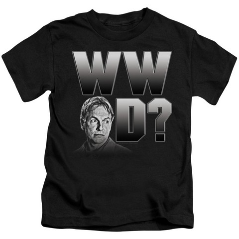 Ncis-What Would Gibbs Do - Short Sleeve Juvenile 18-1 Tee - Black- Medium 5-6