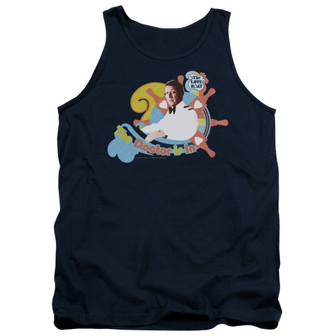 Love Boat-The Doctor Is In - Adult Tank Top - Navy- Large
