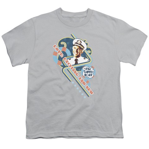 Love Boat-Exciting And New - Short Sleeve Youth 18-1 Tee - Silver- Extra Large