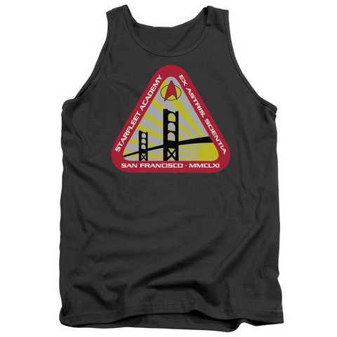 Star Trek-Starfleet Academy - Adult Tank Top - Charcoal- Medium