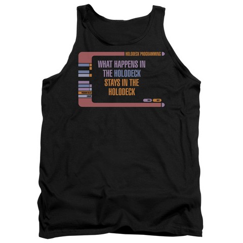 Star Trek-Holodeck Secrets - Adult Tank Top - Black- Extra Large