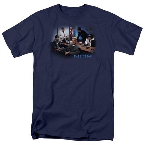 Ncis-Original Cast - Short Sleeve Adult 18-1 Tee - Navy- 5X