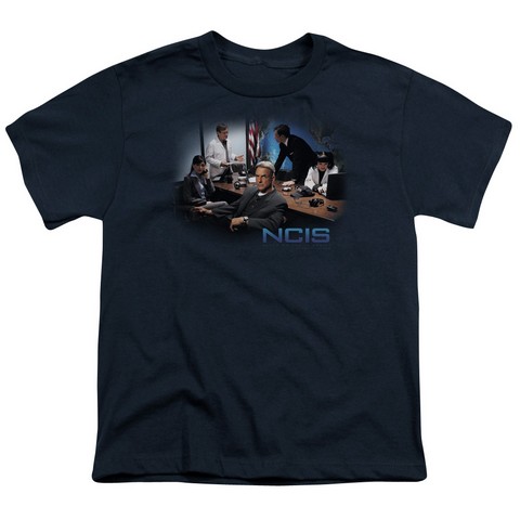 Ncis-Original Cast - Short Sleeve Youth 18-1 Tee - Navy- Medium