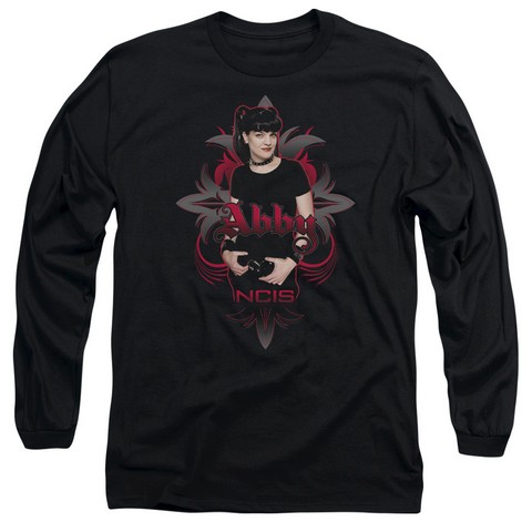 NCIS-Abby Gothic - Long Sleeve Adult 18-1 Tee - Black - Large