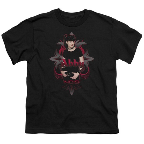 Ncis-Abby Gothic - Short Sleeve Youth 18-1 Tee - Black- Extra Large