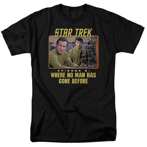 Star Trek-Episode 2 - Short Sleeve Adult 18-1 Tee - Black- Medium