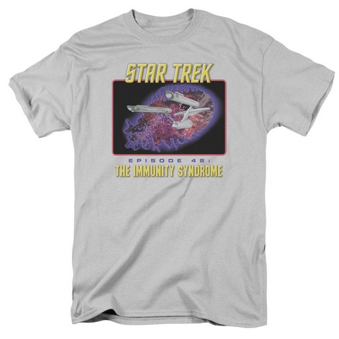 St Original-Episode 48 - Short Sleeve Adult 18-1 Tee - Silver- Medium