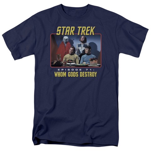 Star Trek-Episode 71 - Short Sleeve Adult 18-1 Tee - Navy- Medium