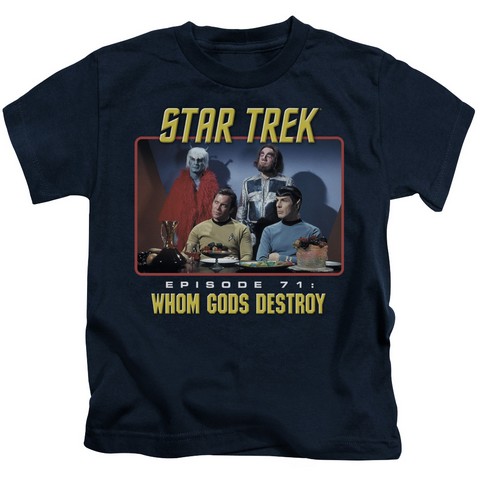 Star Trek-Episode 71 - Short Sleeve Juvenile 18-1 Tee - Navy- Large 7