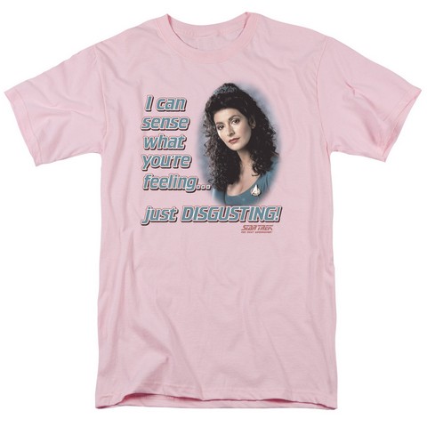 Star Trek-No Empathy Short Sleeve Adult 18-1 Tee - Pink - Medium