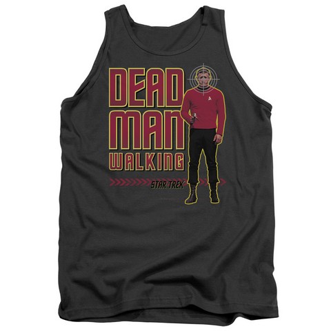 Star Trek-Dead Man Walking - Adult Tank Top - Charcoal- Medium