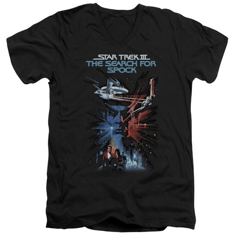 Star Trek-Search For Spock-Movie - Black- Extra Large