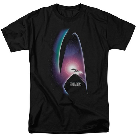 Star Trek-Generations-Movie - Black- Medium
