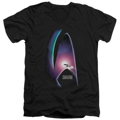 Star Trek-Generations-Movie - Black- Medium