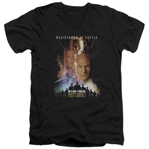 Star Trek-First Contact-Movie - Black- Medium