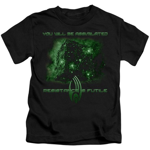 Star Trek-Assimilate - Short Sleeve Juvenile 18-1 Tee - Black, Small 4