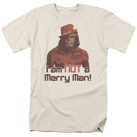 Star Trek-Not Merry - Short Sleeve Adult 18-1 Tee - Cream- Medium